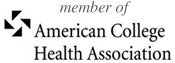 Logo - University Health Services is a member of American College Health Association.