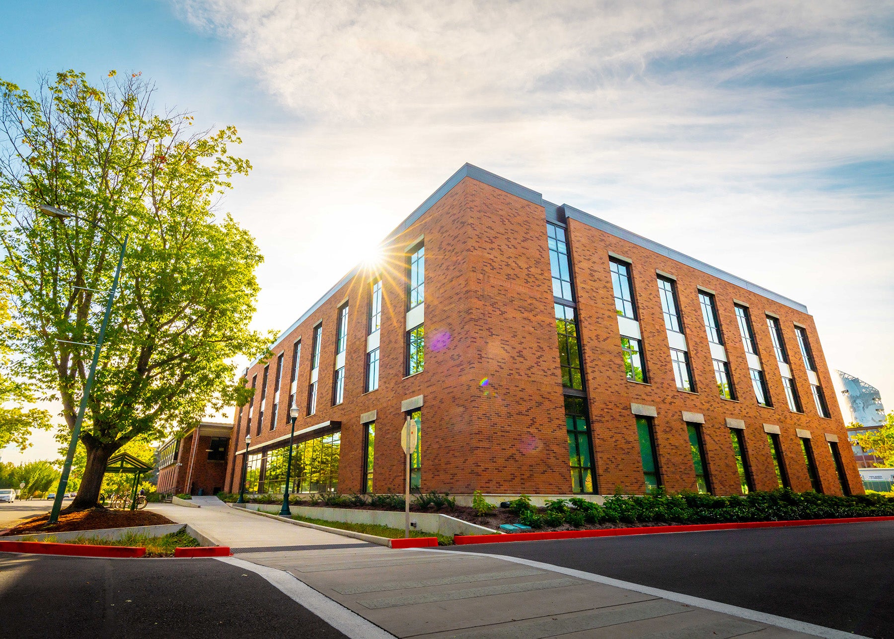 Exterior of UHS after remodel and expansion