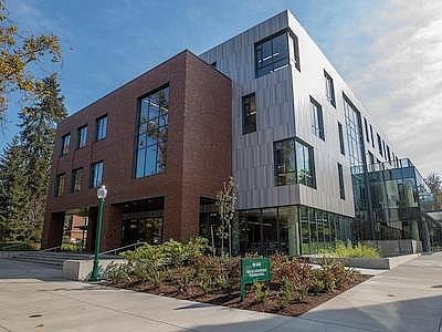 exterior of Tykeson Hall, the college and career advising building
