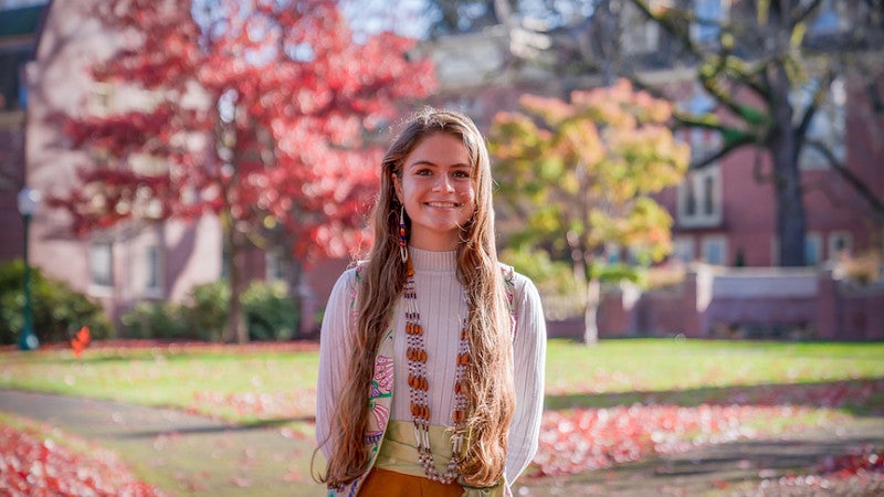 Temerity Bauer in Native dress