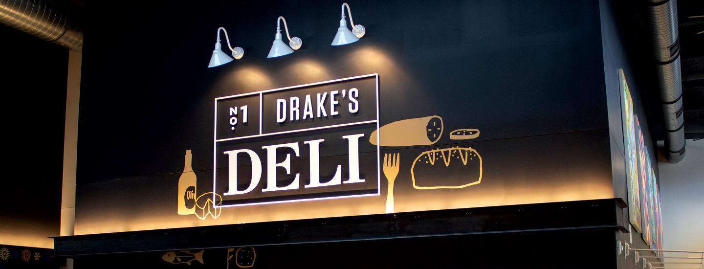 Drake's Deli marquee