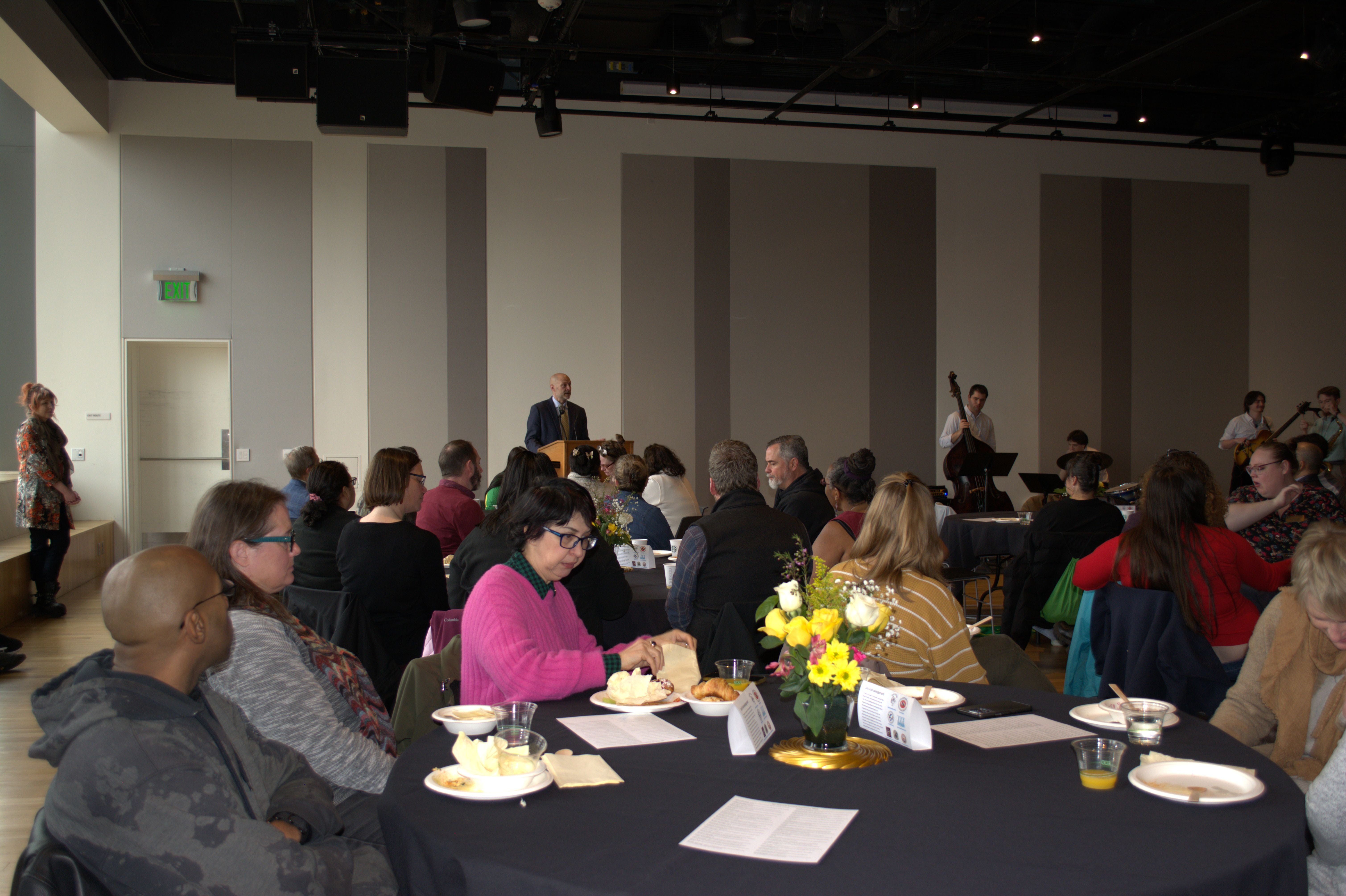 Opening remarks being shared at the 2026 20+Years of Service celebration