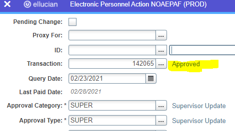 Approved