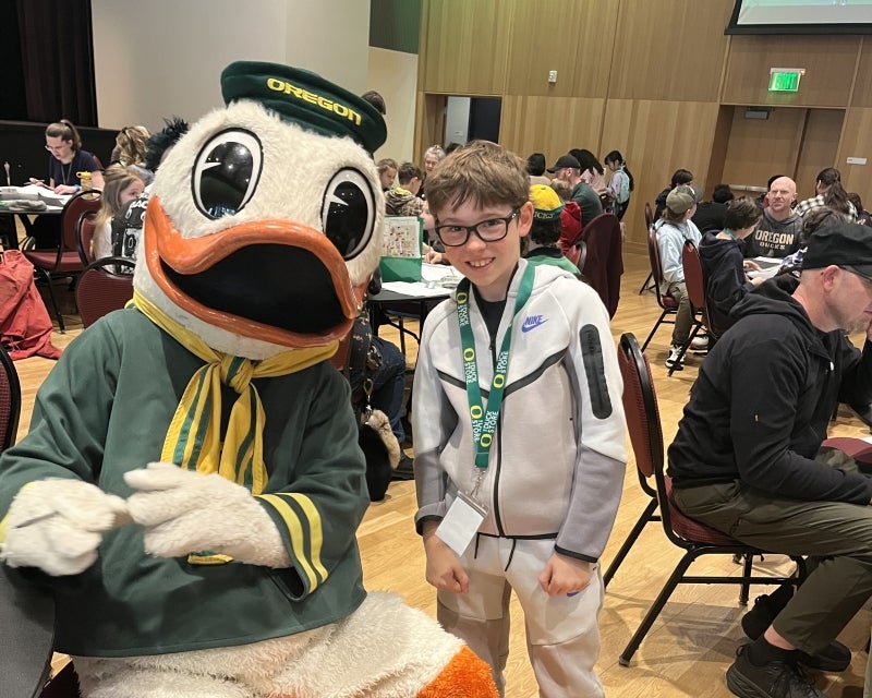 kid with the Duck