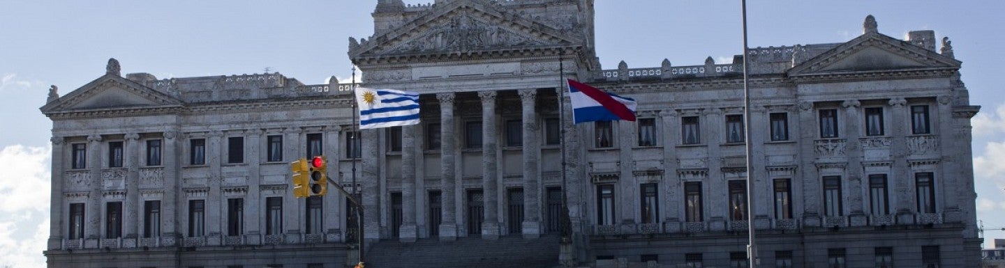 the Legislative Palace (Palacio Legislativo), the seat of the General Assembly of Uruguay located in Montevideo.