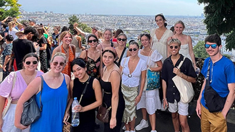 SOJC students in Paris at Montmartre