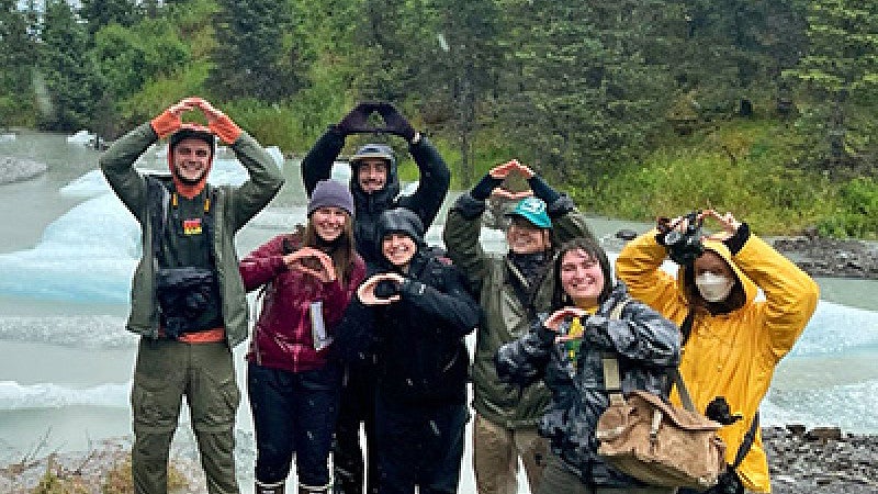 SOJC students throw their "O"s in Cordova, Alaska