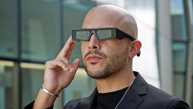 portrait of Danny Pimentel wearing XR glasses