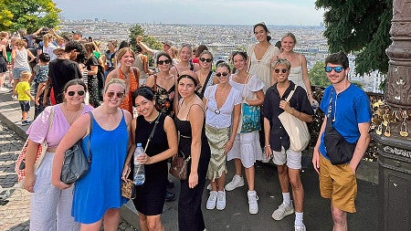 SOJC students in Paris at Montmartre