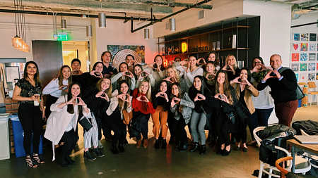 University of Oregon SOJC students at Edelman agency