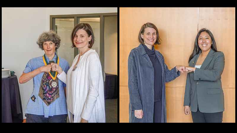 Marcia Mellinger, Dean Jennifer Reynolds, Savannah Ceballos