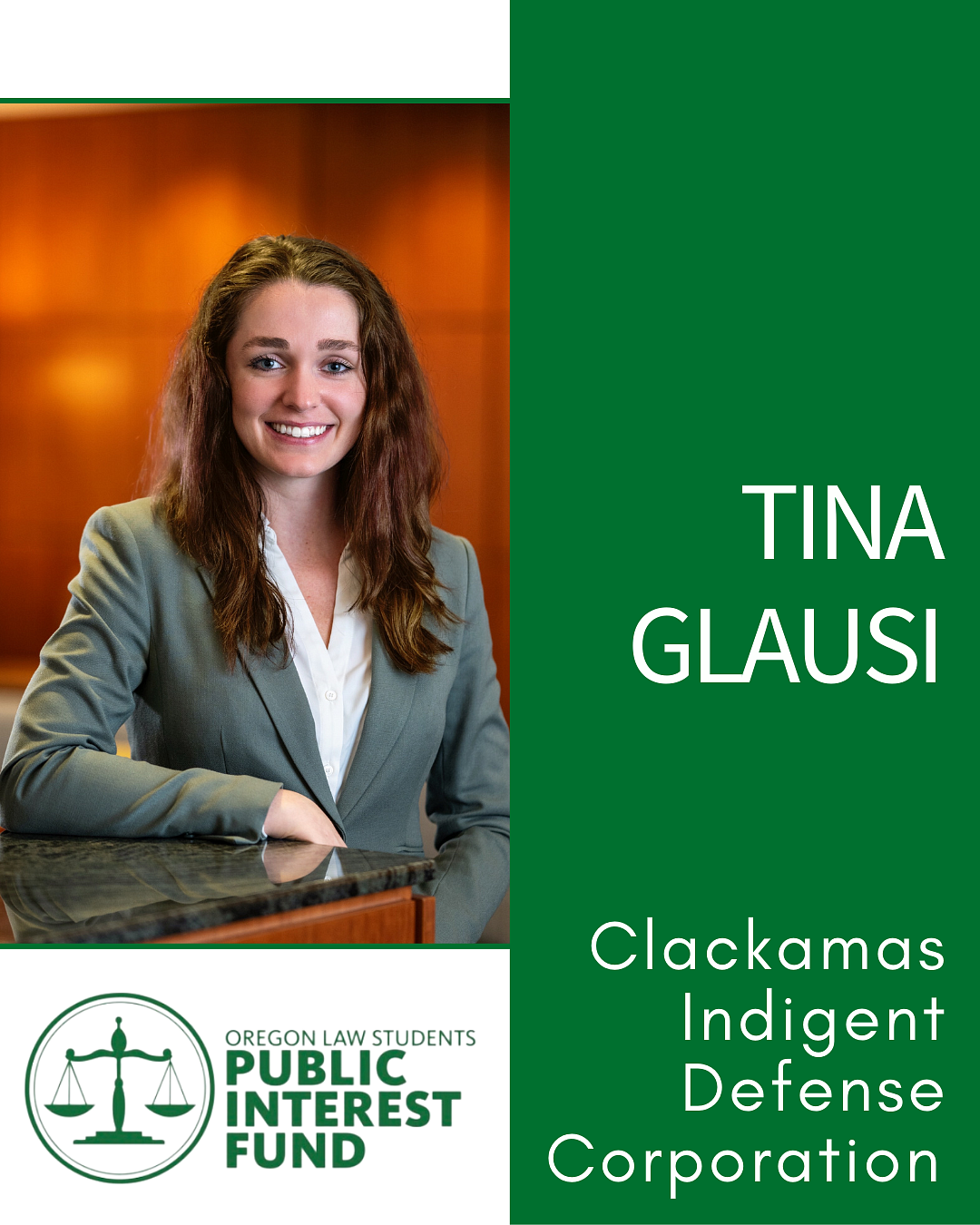 OLSPIF Recipient Tina Glausi