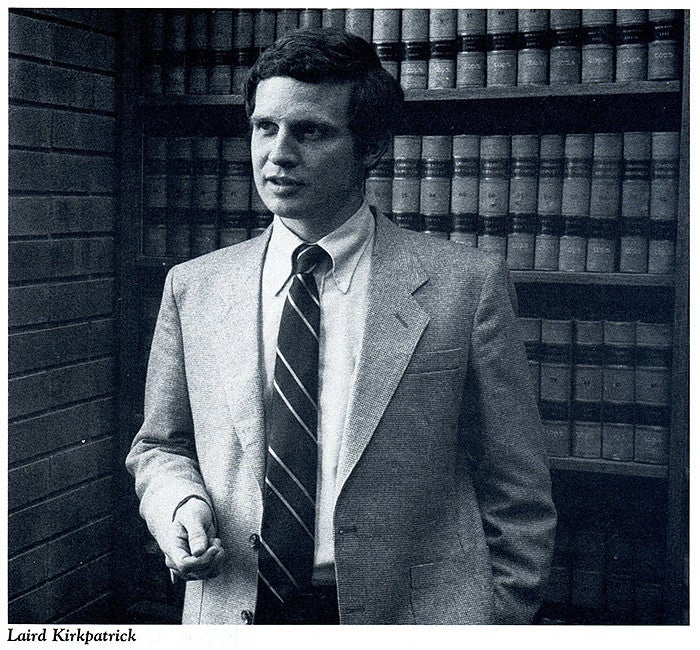 historic photo of Laird Kirkpatrick as a young professor