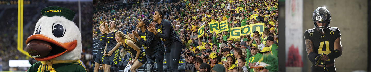 University of Oregon Sports Photo Collage