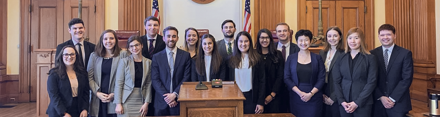 Career Center Students in Courtroom