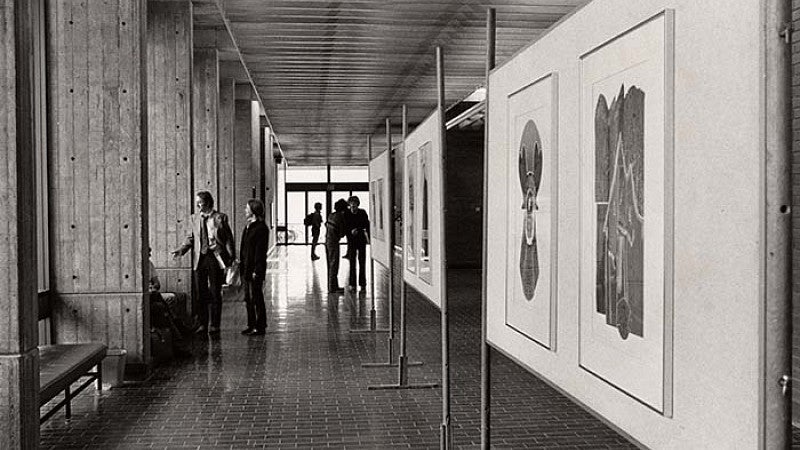Oregon Law School interior circa 1970