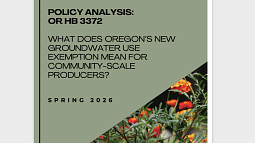 Report cover — OR HB 3372 Policy Analysis