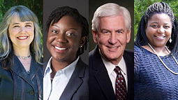 Sarah Adams-Schoen, Angela Addae, Howard Arnett and Latisha Nixon-Jones