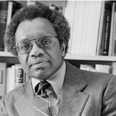 b&w portrait of Dean Derrick Bell 