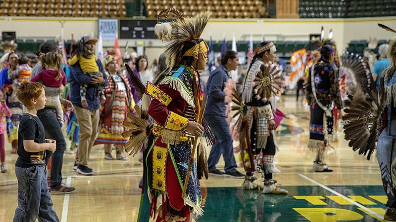 2018&nbsp;Mother's Day Powwow dancers