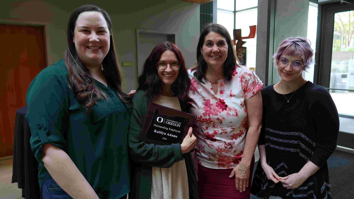 Kaitlyn Adams (second from left) and friends