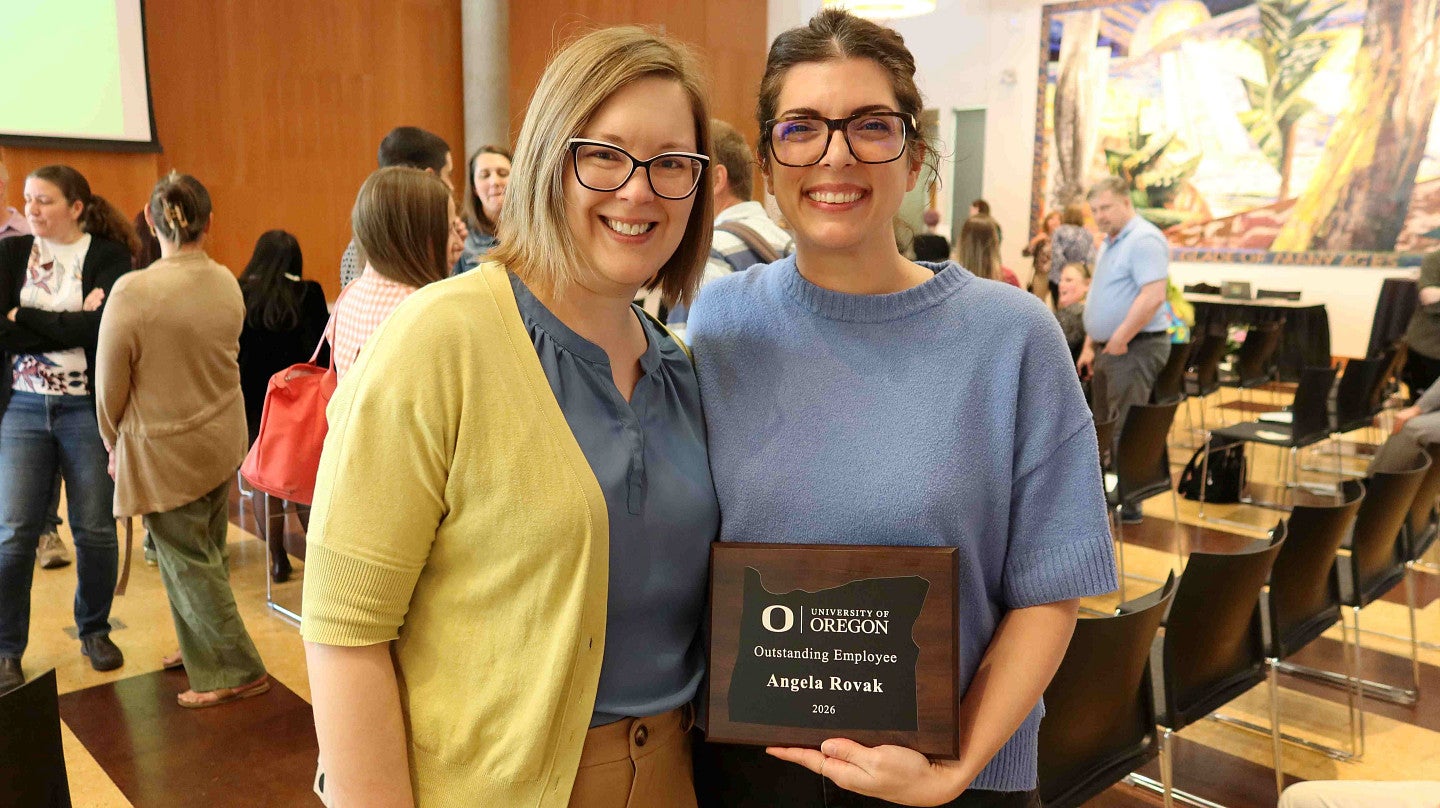 Angela Rovak, right, and Elizabeth Raisanen