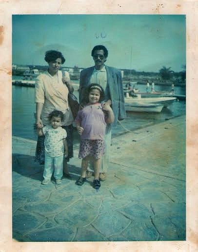 Kerkebane with her family in Algeria circa 1996.