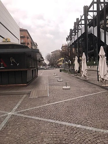 Empty streets in Italy during the COVID-19 outbreak
