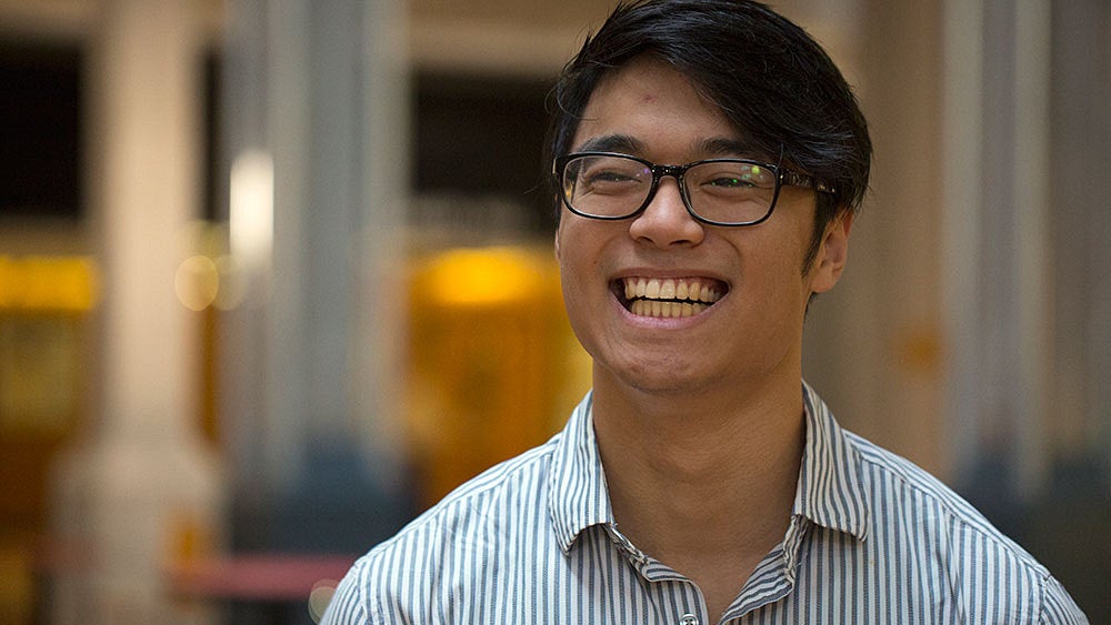 Undergraduate biology and Chinese major Ben Song