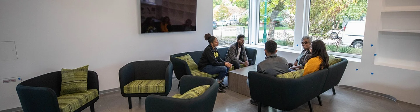 Students in the Black Cultural Center