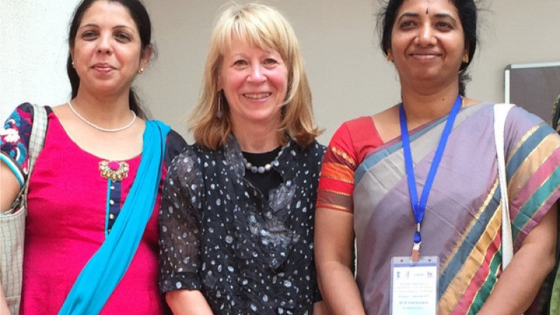 Geri Richmond with two women