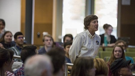 Astronaut Wendy Lawrence visits Women in Graduate Science