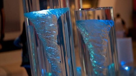 "Halo" interactive water and light display at CityCenter Las Vegas