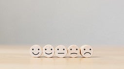 wooden survey face icons