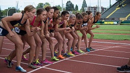 Tracktown movie starting line