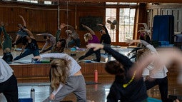 yoga in Gerlinger Hall