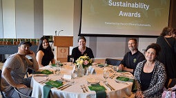 VPFA at sustainability awards table