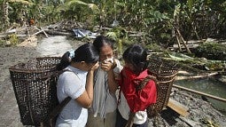 Damage from Indonesian earthquake