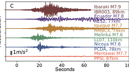 Seismograph readings