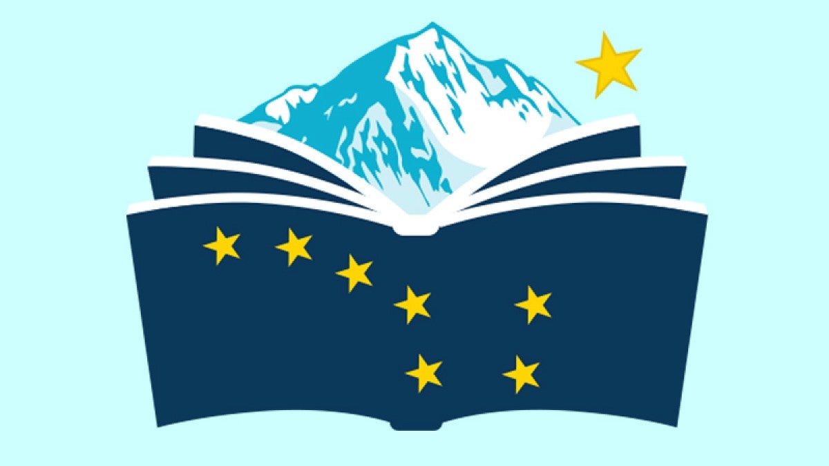 Alaska Reads logo with open book, mountain and Big Dipper