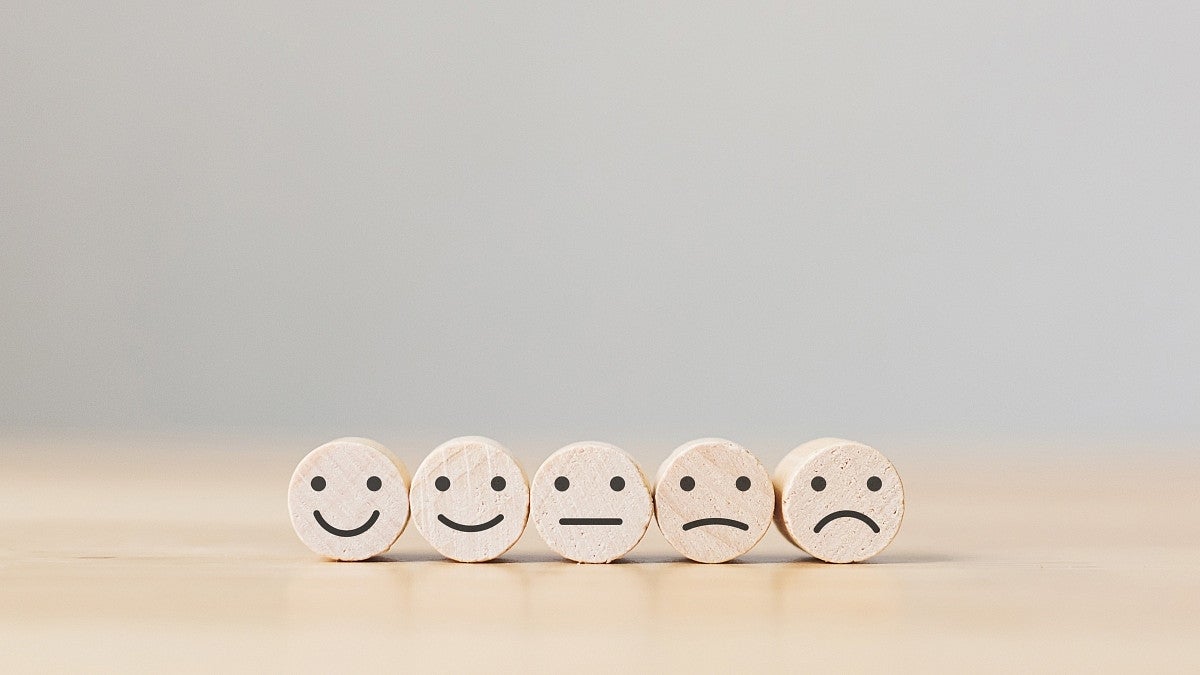 wooden survey face icons