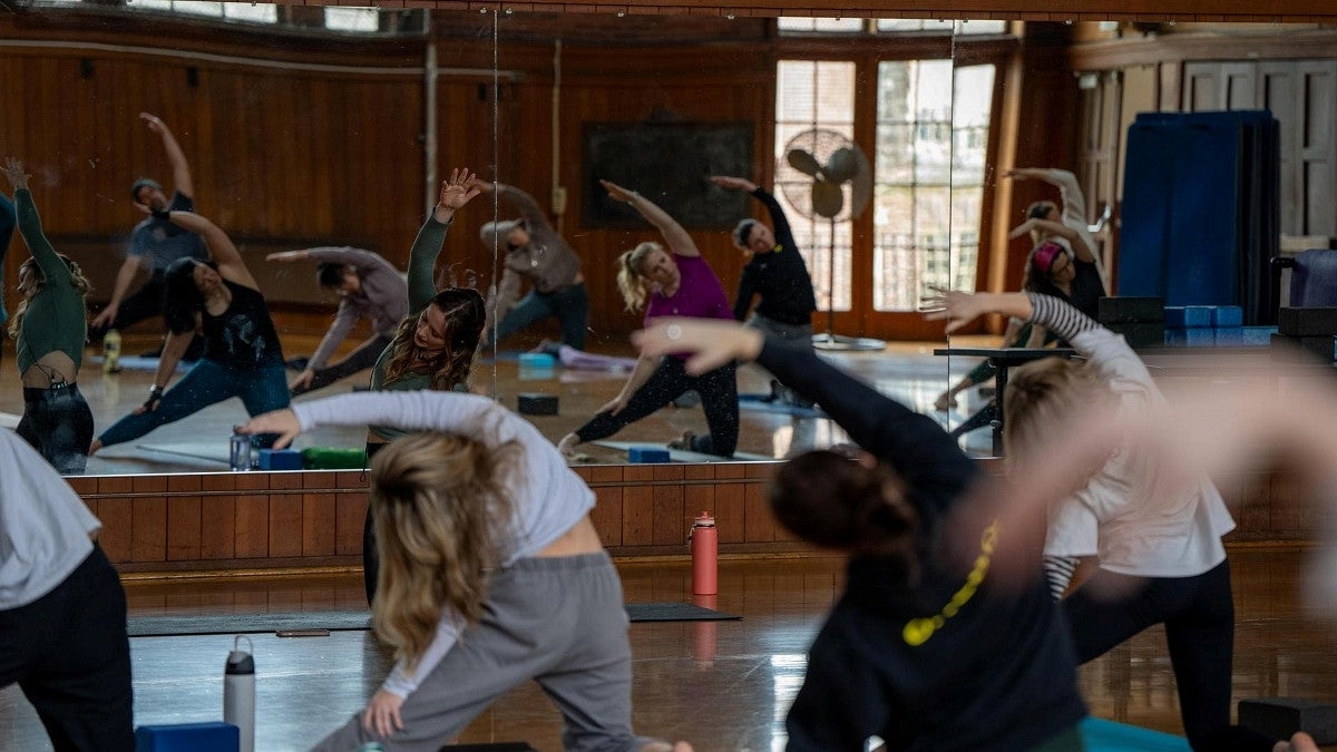 yoga in Gerlinger Hall