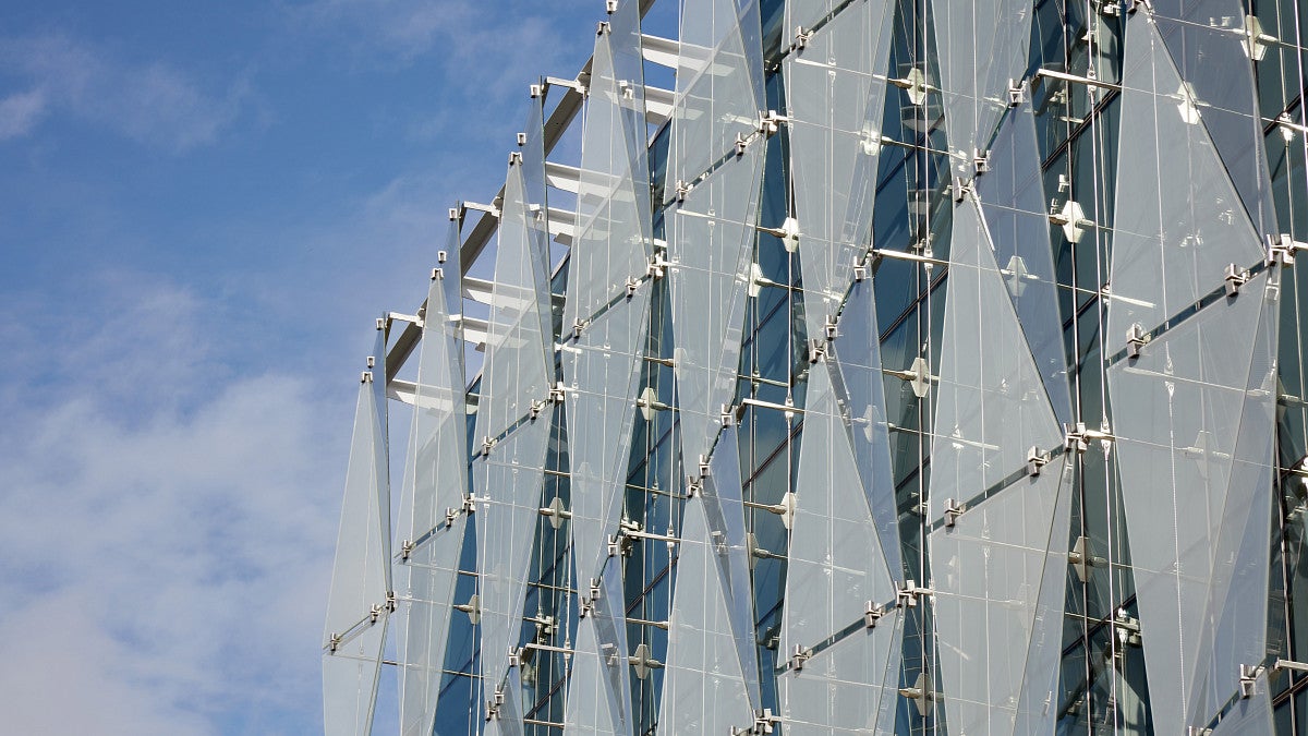 Exterior of Knight Campus building
