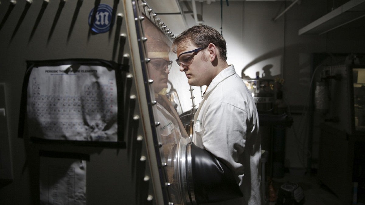 Chemistry lab scene