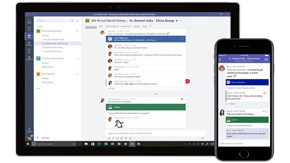 Teams screenshot