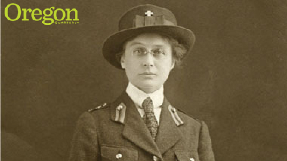 The indomitable Fern Hobbs, shown here as a member of the Salvation Army in Paris, c. 1918. When Miss Hobbs came to town, the saloons were shut down. Photograph courtesy John De Farrari