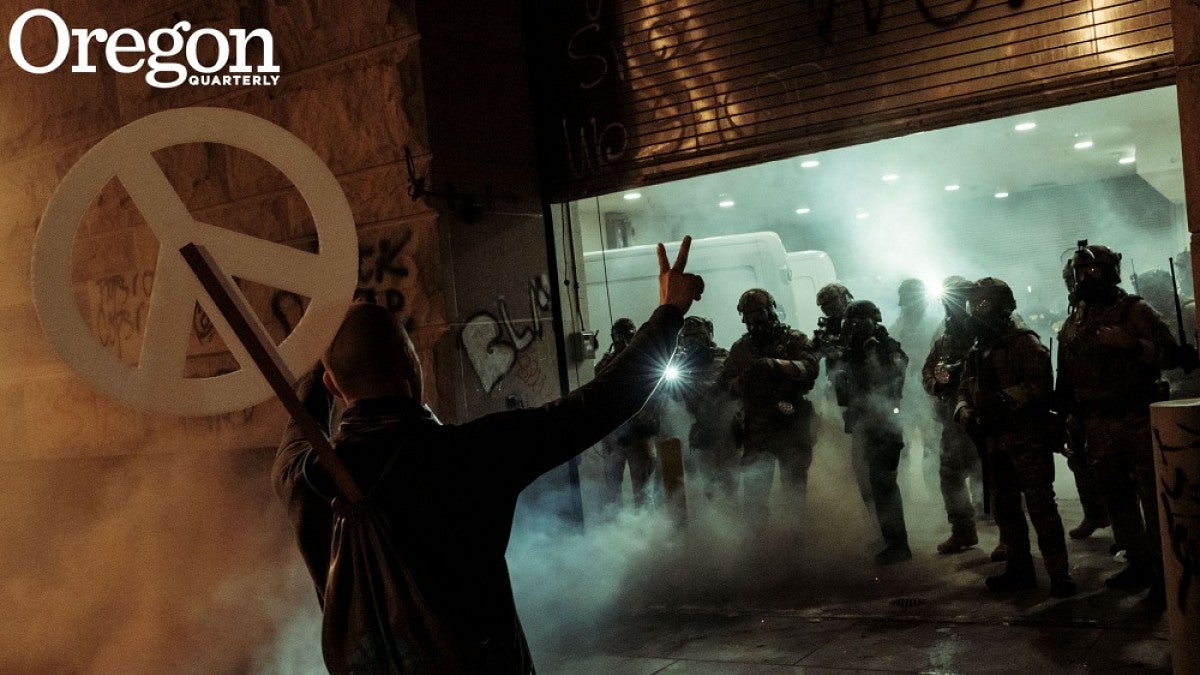 Photographer Mason Trinca photographed protests in Portland in summer 2020