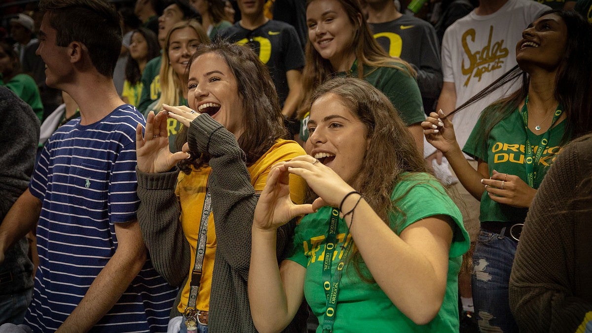 Students at rally