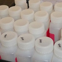 water sample bottles