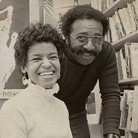 Ed Coleman, professor of English, with student